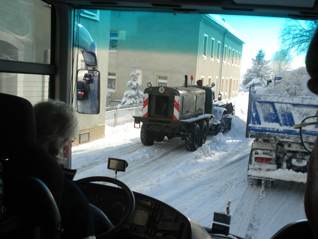 Diese Schneefrse legte in Frauenstein den ganzen Verkehr lahm
Frauenstein, Winter 2010