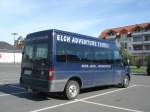 Busse/106576/ein-bus-von-elch-adventure-tours-stand-am Ein Bus von Elch-Adventure-Tours stand am 5.10.08 auf dem Aldi Parkplatz