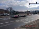 Der ;XXL Kchen-ASS Bus; fhrt in den Freitaler Busbhf. ein