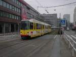 Ein DWAG-N8 der Dortmunder Stadtwerke ist am 31.12.2003 auf der westlichen Kampstrae in Dortmund unterwegs.