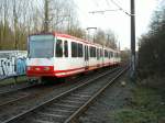 Strasenbahn - Stadtbahn/107331/ein-stadtbahnwagen-b-der-dortmunder-stadtwerke Ein Stadtbahnwagen B der Dortmunder Stadtwerke ist am 05.02.2005 zwischen Huckarde und Obernette unterwegs.