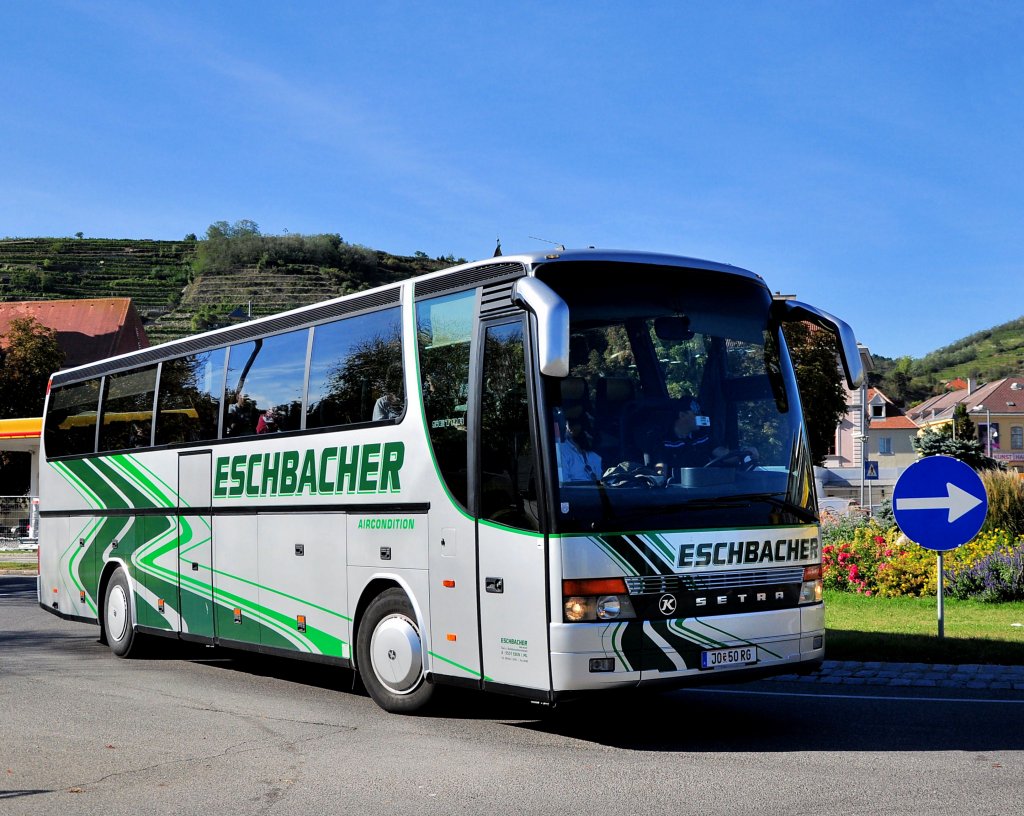 SETRA S300er-Serie von ESCHBACHER aus �sterreich im September 2012 in Krems an der Donau gesehen.