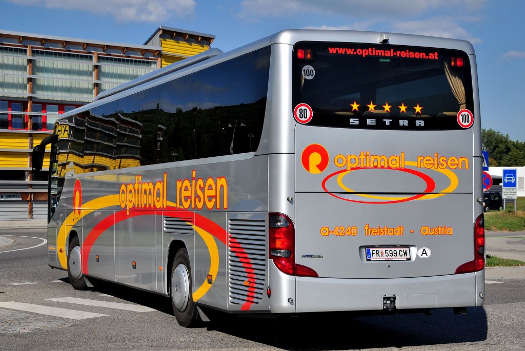SETRA S415 GT- HD von Optimal Reisen aus Freistadt in Ober�sterreich.Krems,September 2012.