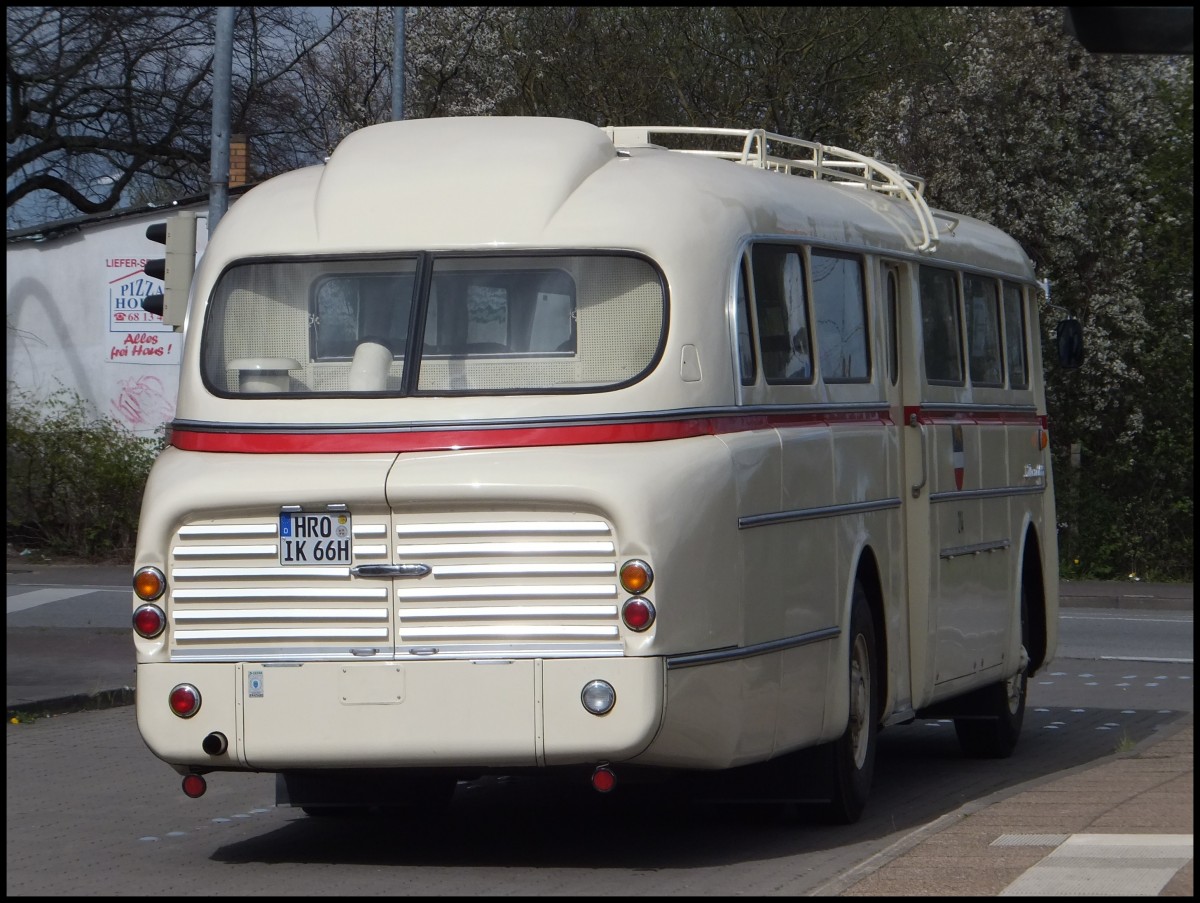 Ikarus 66 der Rostocker Stra�enbahn AG in Rostock.