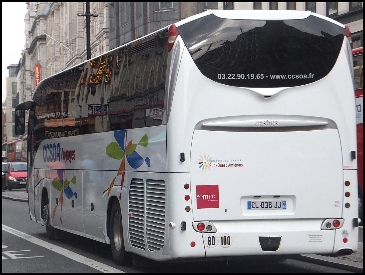 Irisbus Magelys von Communaut� de Communes du Sud-Ouest Ami�nois aus Frankreich in London.