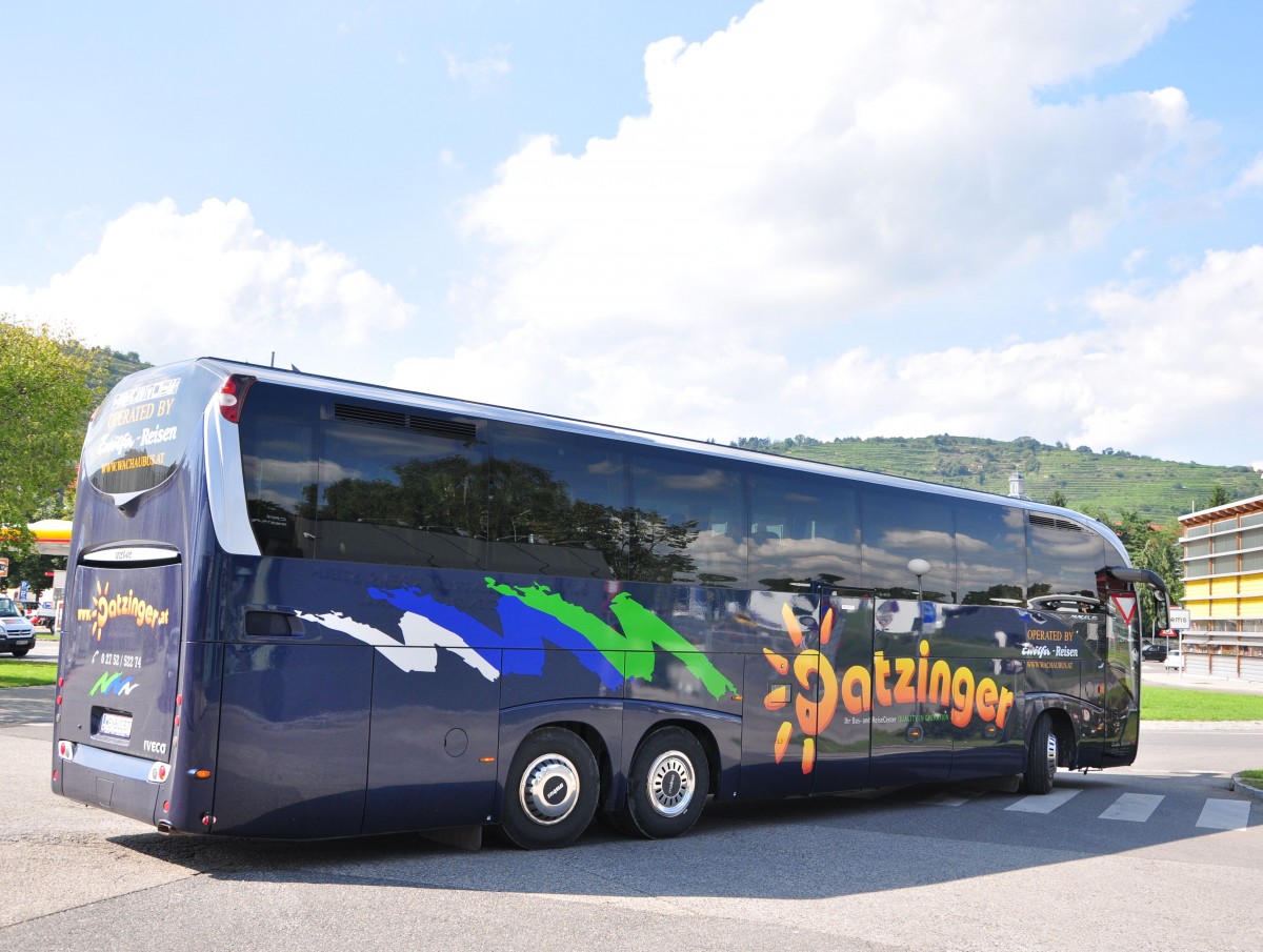 Irisbus Magelys von Datzinger Reisen aus Nieder�sterreich am 22.August 2014 in Krems.