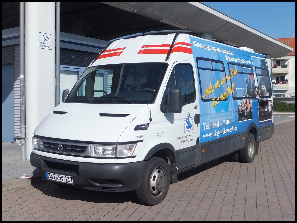 Iveco Daily der Stadtwerke Stralsund in Bergen.