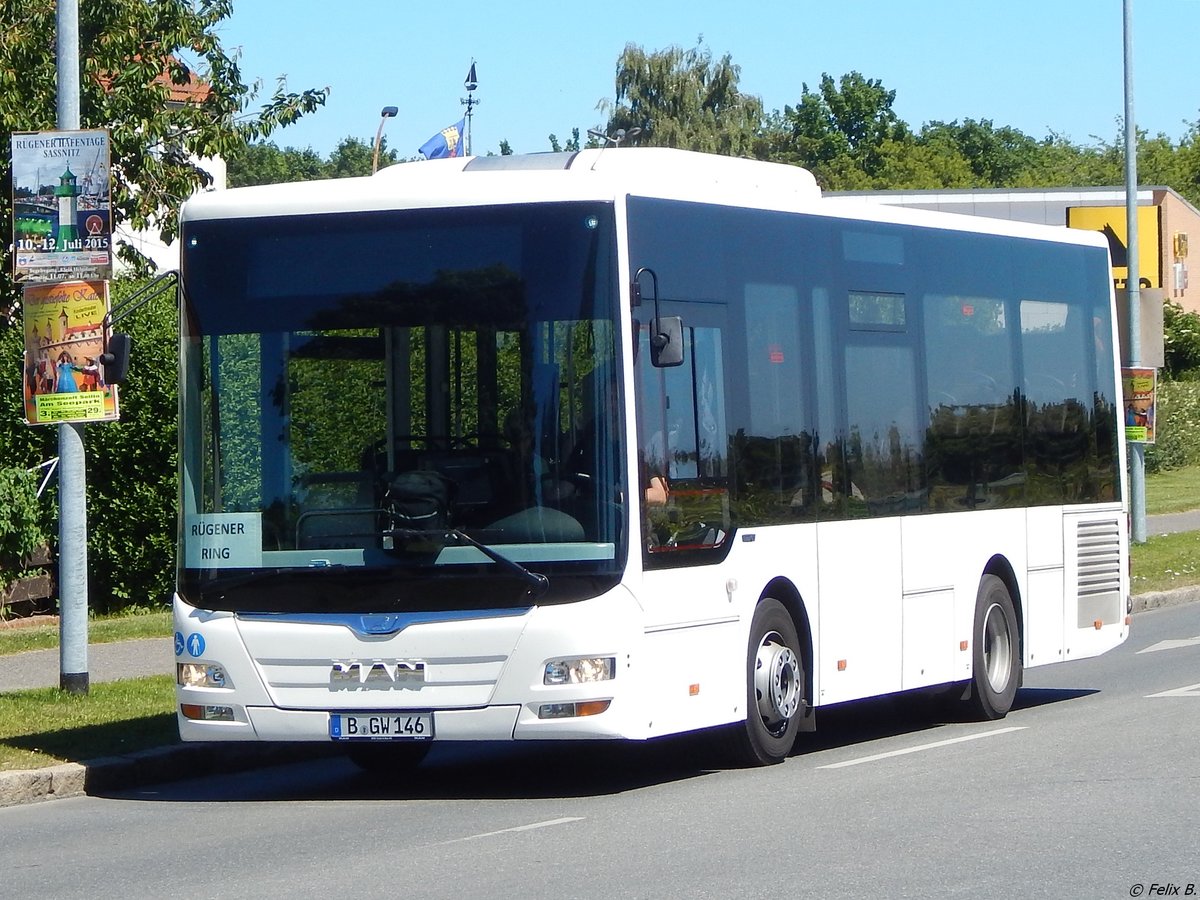 MAN Lion's City Midi Vorf�hrbus aus Berlin in Sassnitz.