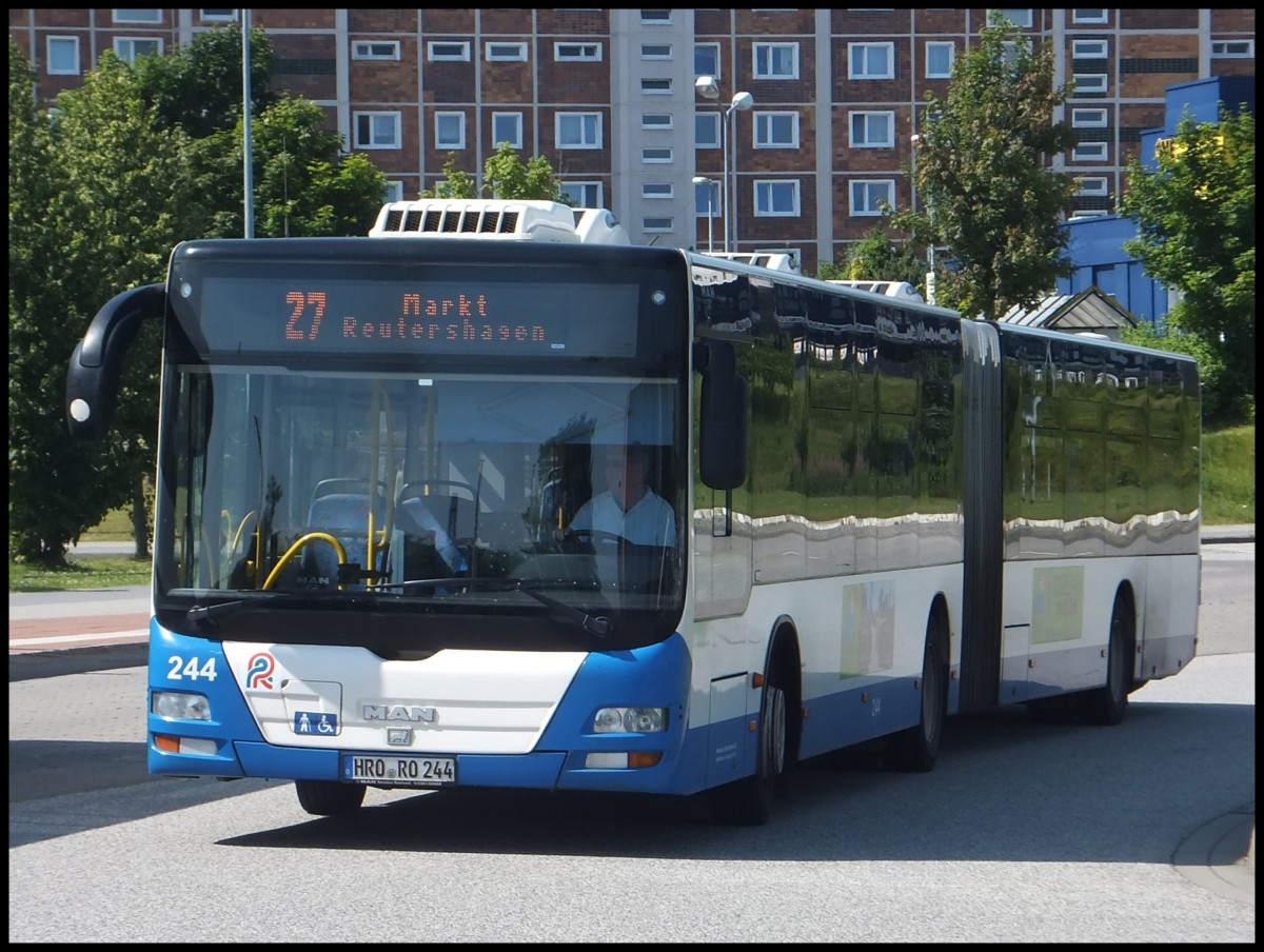 MAN Lion's City der Rostocker Stra�enbahn AG in Rostock.