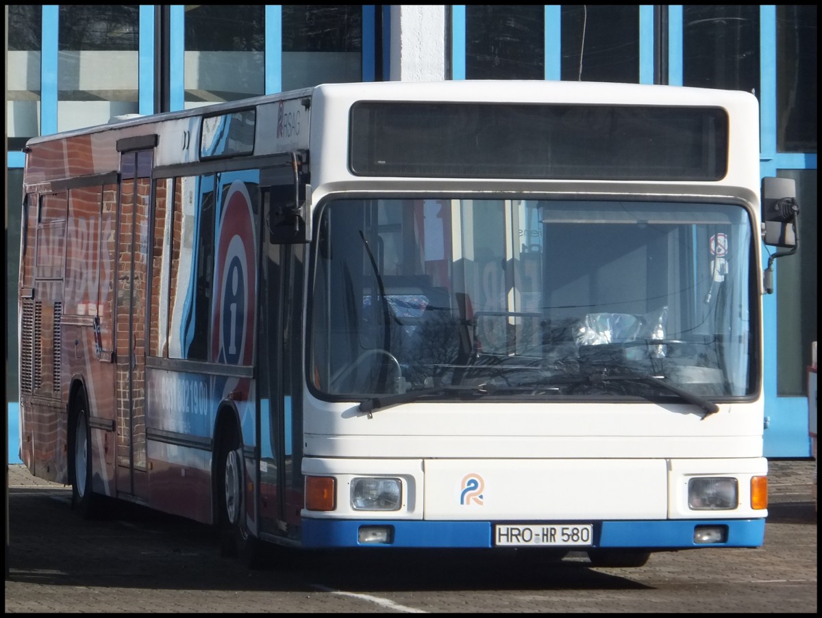 MAN NL 202 der Rostocker Stra�enbahn AG in Rostock.