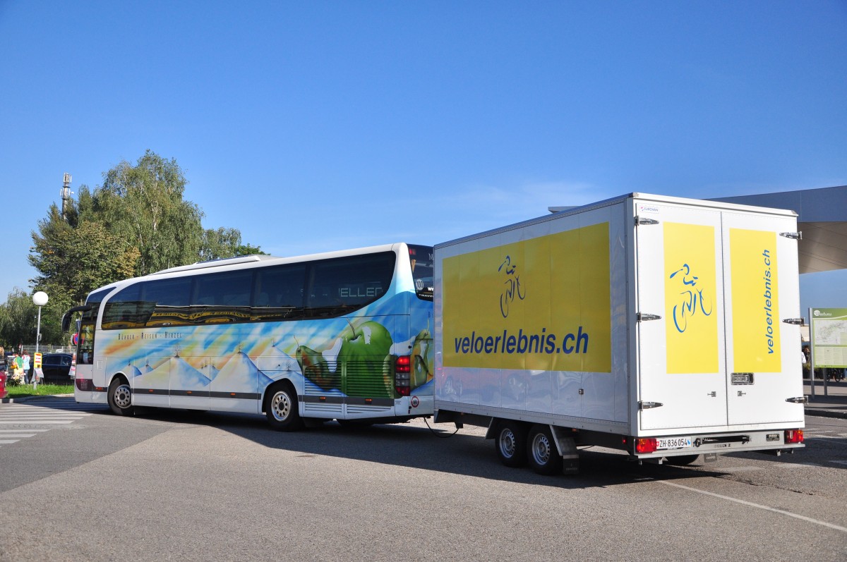 Mercedes Benz Travego von B�hrer Reisen aus der Schweiz am 28.9.2014 in Krems.