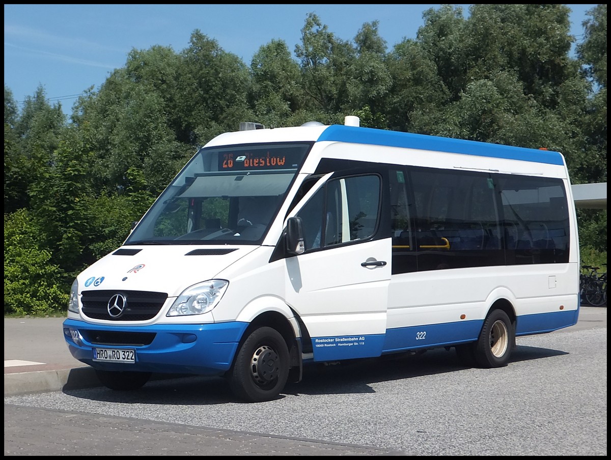 Mercedes Sprinter der Rostocker Stra�enbahn AG in Rostock.