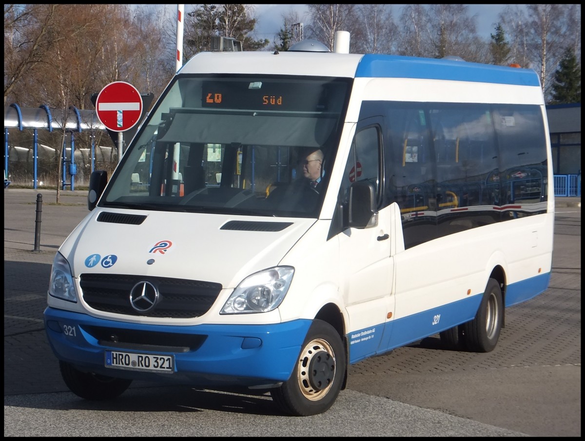 Mercedes Sprinter der Rostocker Stra�enbahn AG in Rostock.