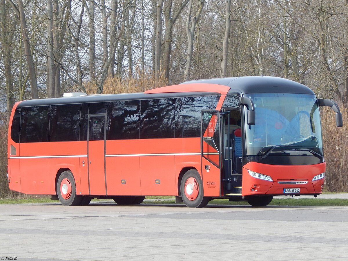 Neoplan Jetliner von Regionalbus Rostock in Neubrandenburg. 