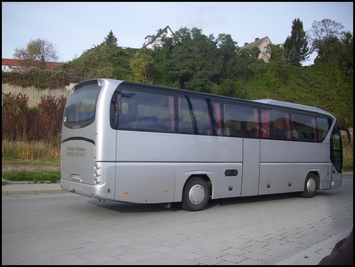 Neoplan Tourliner von K�cher-Reisen aus Deutschland im Stadthafen Sassnitz. Gru� an den neten Fahrer.