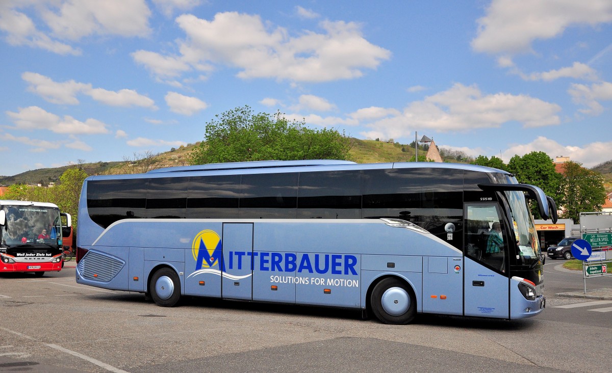 Setra 515 HD von Mitterbauer Reisen aus �sterreich im April 2015 in Krems.