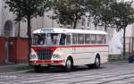 IKARUS 630, Fahrzeug 20 der Verkehrsbetriebe Halle, fotografiert in Halle / Saale in der Freiimfelder Stra�e am 15.07.2011