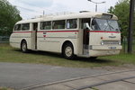 Ikarus 66 der Rostocker Nahverkehrsfreunde stand am Mittag des 21.05.2016 in Rostock-Marienehe