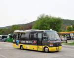 MERCEDES BENZ O 818 von STERN Reisen aus Ober�sterreich am 27.4.2013 in Krems an der Donau.