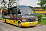 MERCEDES BENZ O 818 von STERN Reisen aus Ober�sterreich am 27.4.2013 in Krems an der Donau.