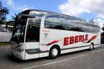 MERCEDES BENZ TRAVEGO von EBERLE Reisen aus der BRD im September 2013 in Krems gesehen.