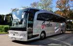 Mercedes Benz Travego von GARBER Reisen aus �sterreich am 24.August 2014 in Krems gesehen.