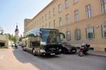 Mercedes Travego von H�ffmann Reisen aus der BRD 2018 in Krems.