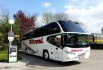 Neoplan Cityliner von K�ppal aus Deutschland am 14.4.2014 in Krems gesehen.