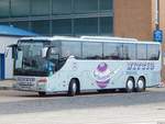 Setra 416 GT-HD von Wittig aus Deutschland im Stadthafen Sassnitz.