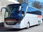 Setra 516 HDH von Imken aus Deutschland im Stadthafen Sassnitz.