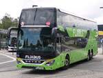 Setra 531 DT von Flixbus_Umbrella aus Deutschland in Rostock.
