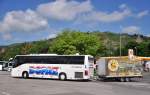 Volvo 9700 mit Radanh�nger von Dopaz aus der CZ am 24.