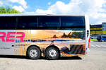 Sch�nes Seitendekor am Volvo 9700 von Naderer Reisen aus Linz in Krems gesehen.