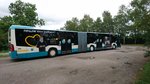 ....NB SW 594 am Chausseehaus in Neubrandenburg auf der Streckenf�hrung der Linie 9