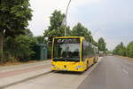 Mercedes-Benz Citaro C2 G der BVG der Linie X7 an der Endhaltestelle in Richtung zum BER Terminal 1 und 2 am 02.