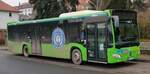 MB Citaro (1911) von RHOEN-ENERGIE steht im Dezember 2021 am H�nfelder Bahnhof