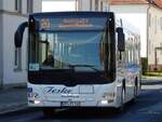 MAN Lion's City LE Ü vom Reiseienst Teske aus Deutschland mit Anhänger in Sassnitz.