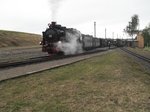 Ausfahrt frei am 30.09.2016 f�r Lok 12 aus Hettstedt Kupferkammerh�tte.