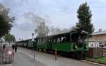 Die Chiemseebahn im Endbahnhof Prien-Stock, in dessen N�he sich die Schiffsanlegestellen befinden.