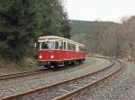Ausfahrt 187 011-2 aus den Bahnhof Eisfelder Talm�hle nach Quedlinburg (HSB 8952)  am 30.