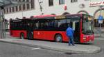MAN Lion`s City von DB Oberbayernbus steht im Dezember 2018 am HBF Berchtesgaden