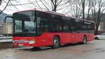 Setra von Oberbayernbus steht im Dezember 2018 am HBF Berchtesgaden