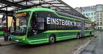 Hessens  Erster E-Bus , eine Sonderanfertigung von SILEO, wird eingesetzt von Rh�nEnergie in Fulda, Aufnahme 07.12.2018