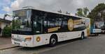 Setra S 415 LEBusiness von der VVR, mit Fahrradtransortanh�nger, unterwegs auf R�gen